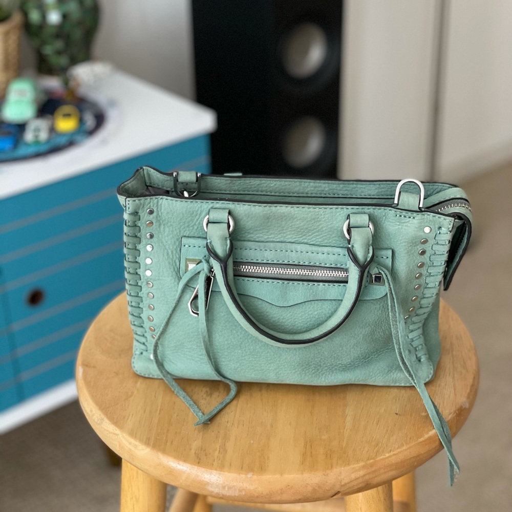 Rebecca Minkoff Micro Regan Satchel Dusty Green
